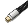 Platte-HDMI-kabel-RU-connected-connector-boven.jpg Platte 4K HDMI kabel kop met logo